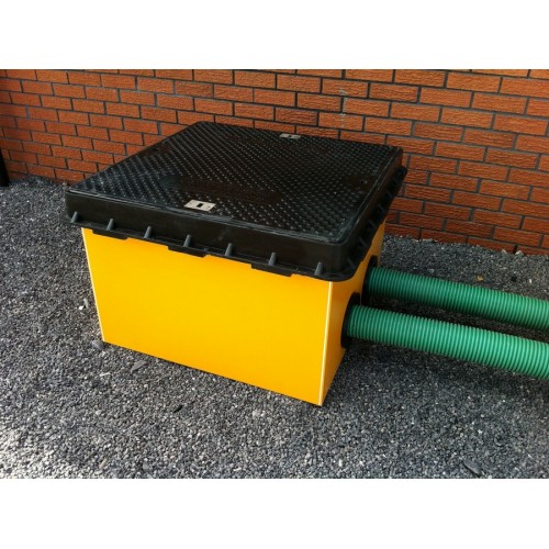 Drawpit Chamber 750 x 750 x 500 mm complete with Composite Cover DPC750